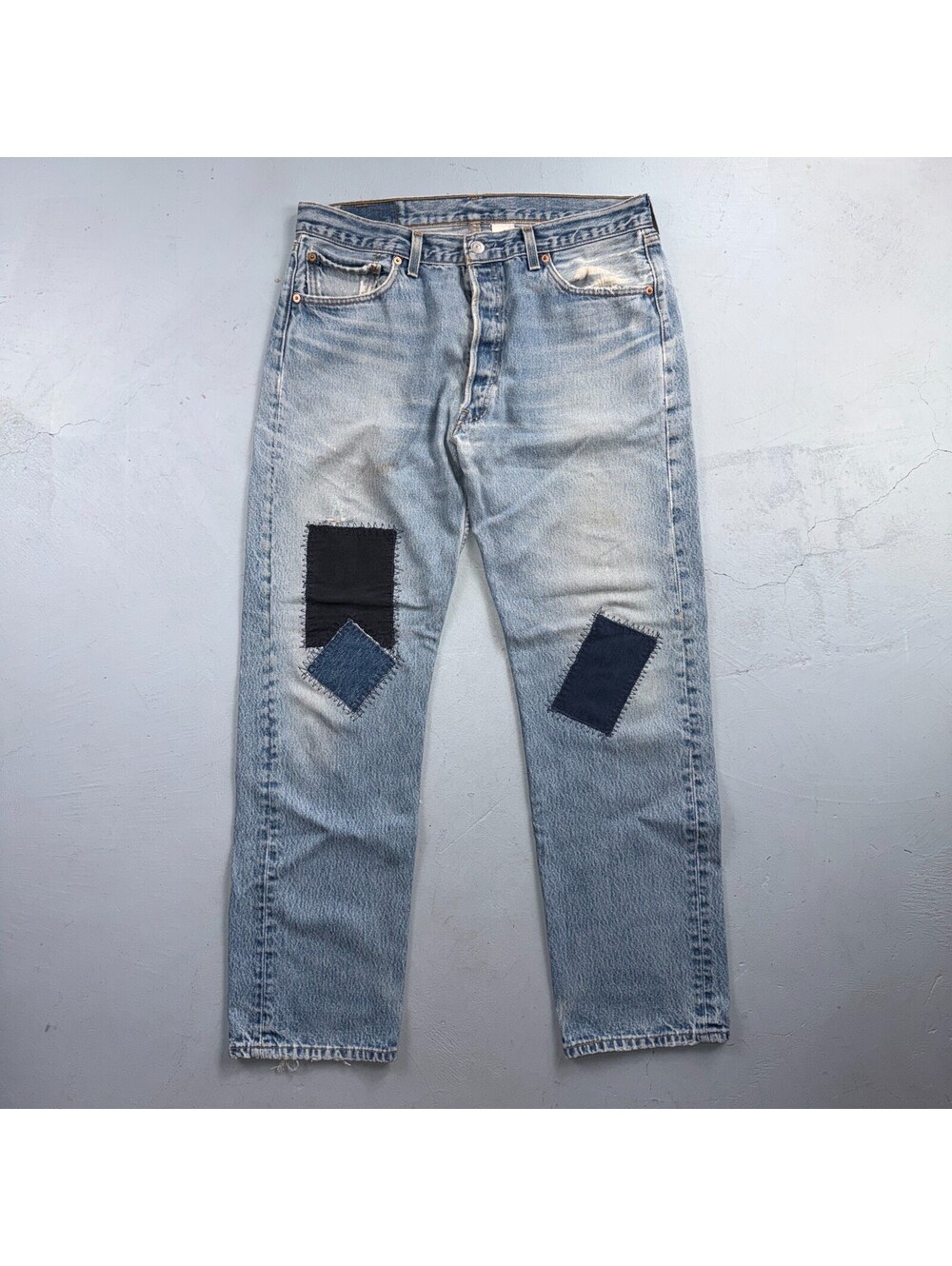 Levis 501 Vintage 90s Y2K XX Straight Leg Jeans Blue Light Wash 36x34 Act 33x30
